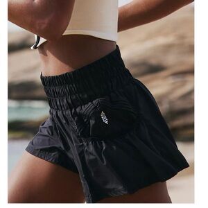 FREE PEOPLE MOVEMENT Get Your Flirt On Shorts XS black perfect condition